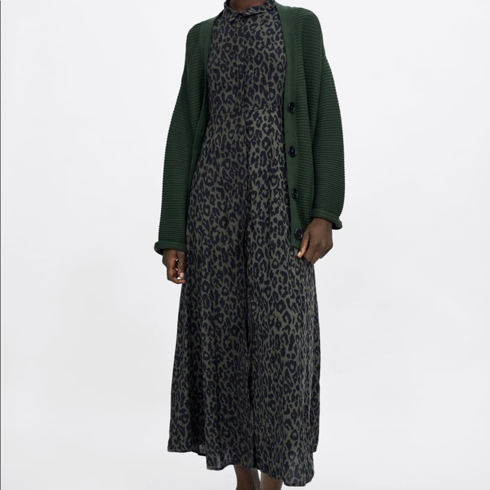 Zara printed animal dress xsmall